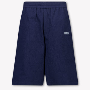 Fendi Kinder Jongens Shorts In Navy