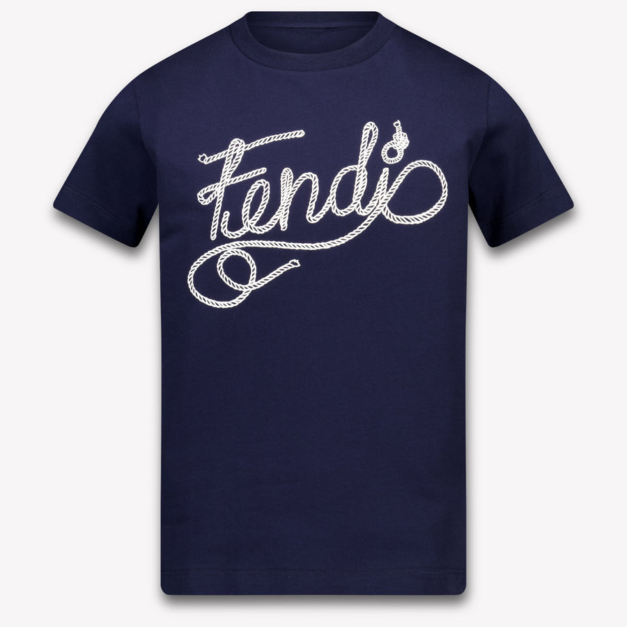 Fendi Enfants Garçons T-shirt dans Navy