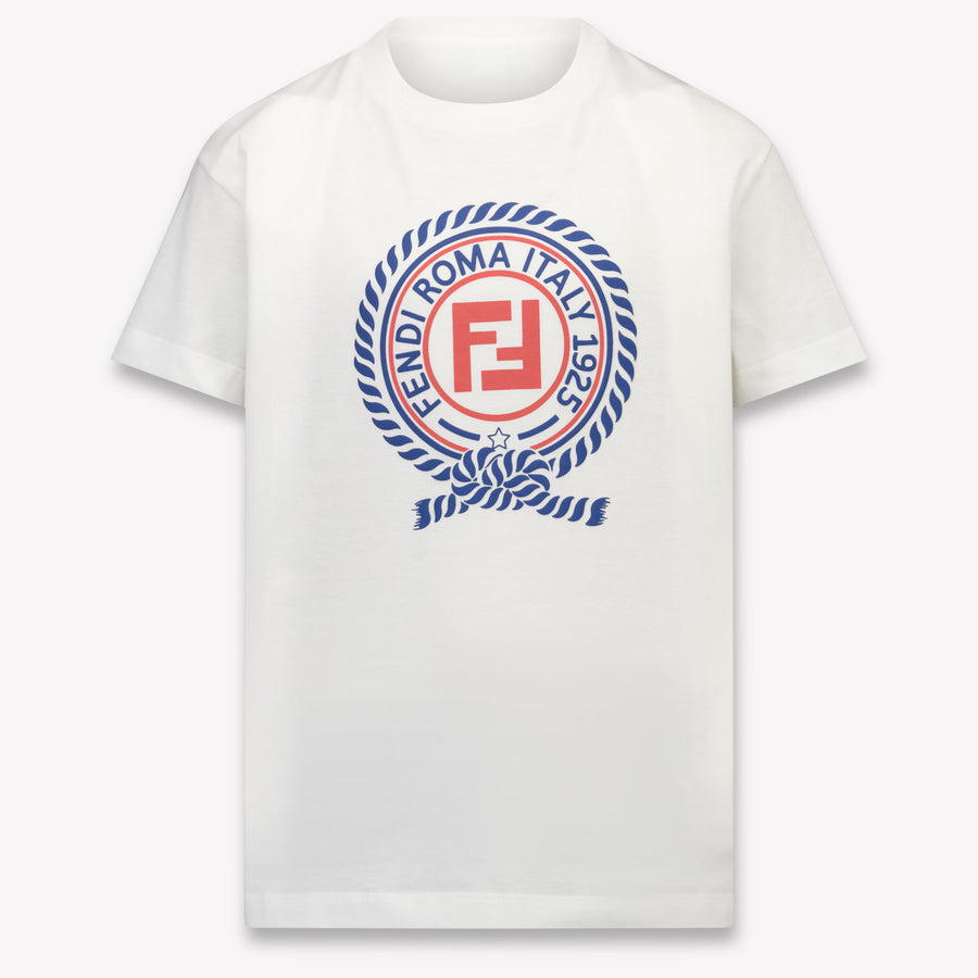 Fendi Enfants Garçons T-shirt dans Blanc