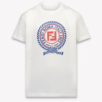 Fendi Kinder Jongens T-Shirt In Wit