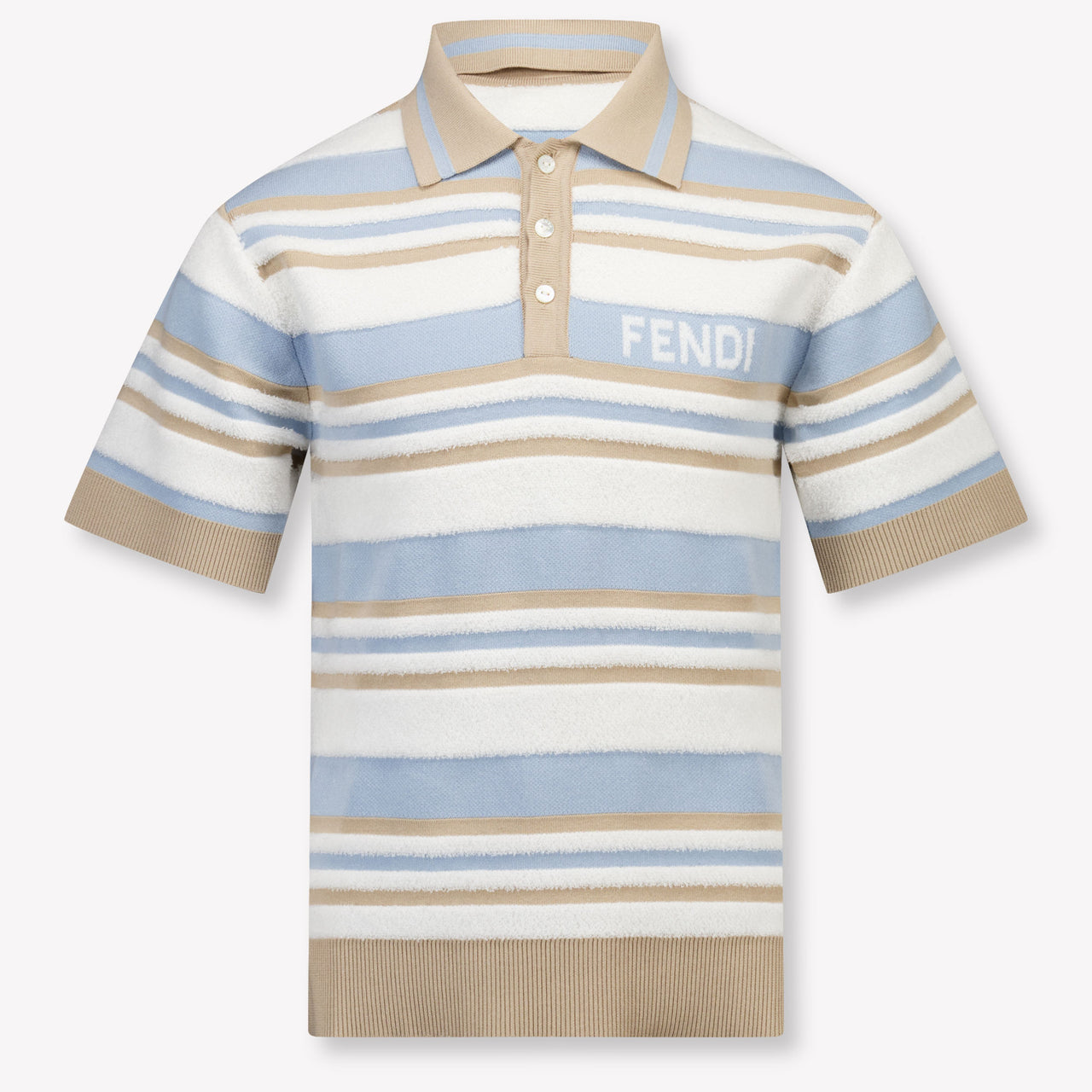 Fendi Bambini Ragazzi Polo In Azzurro