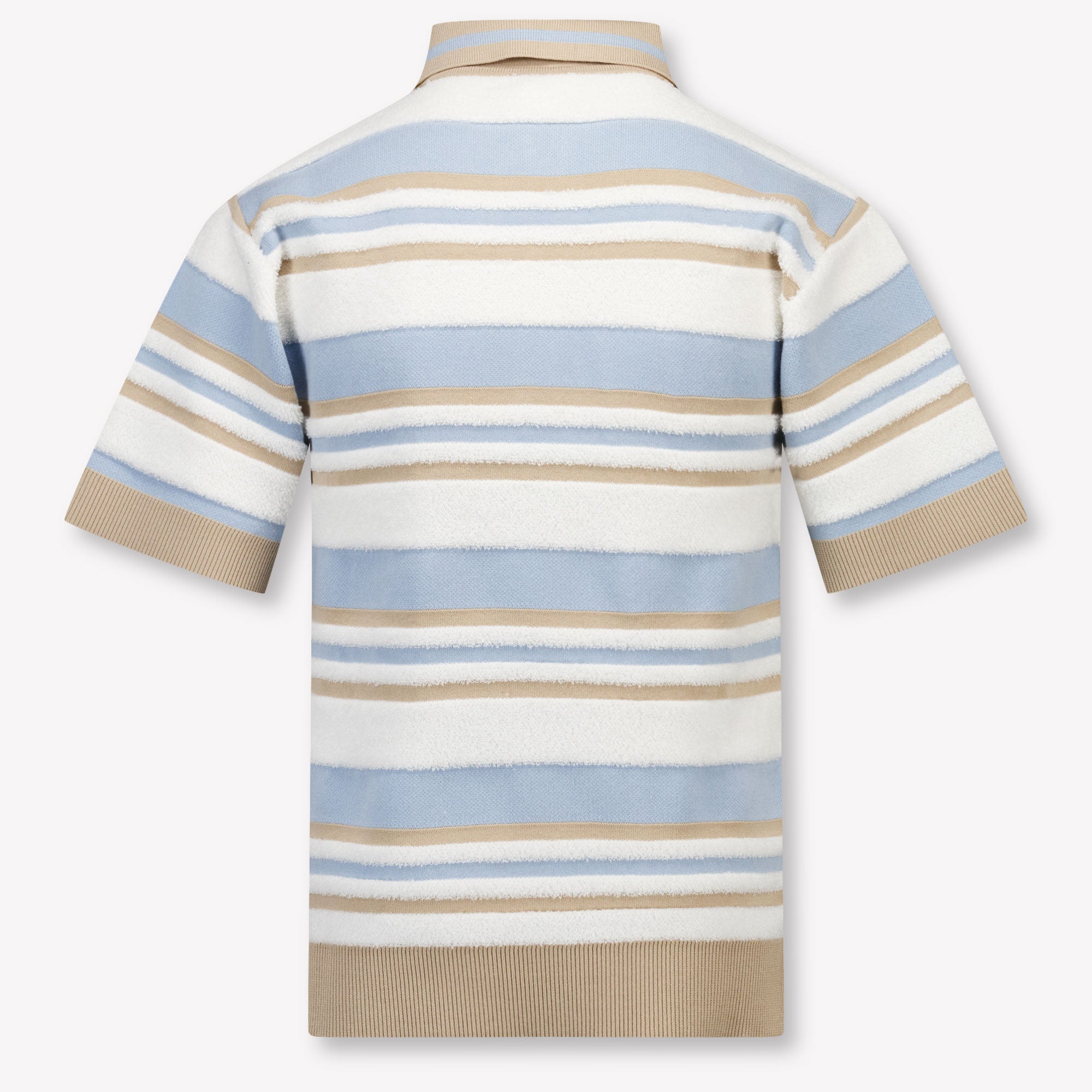 Fendi Kids Boys Polo In Light Blue