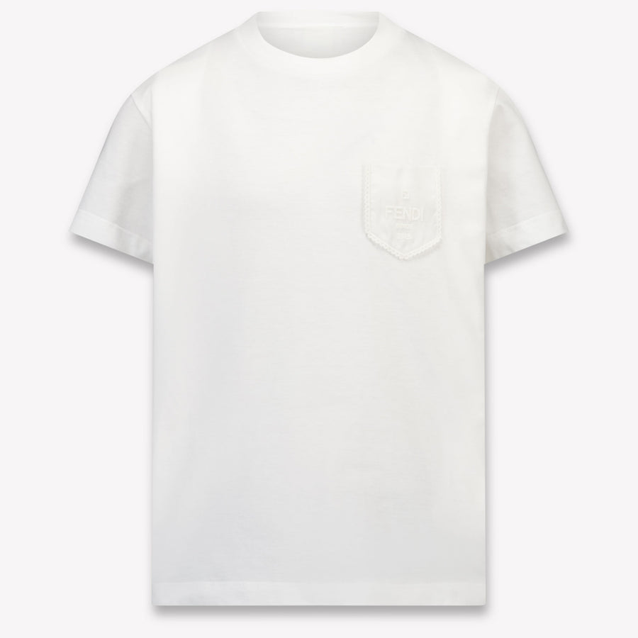 Fendi Mädchen T-Shirt in Weiß