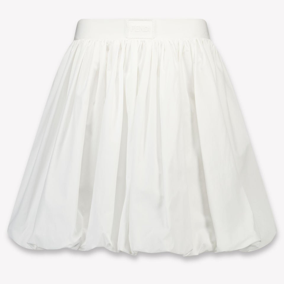 Fendi Kids Girls Skirt In White