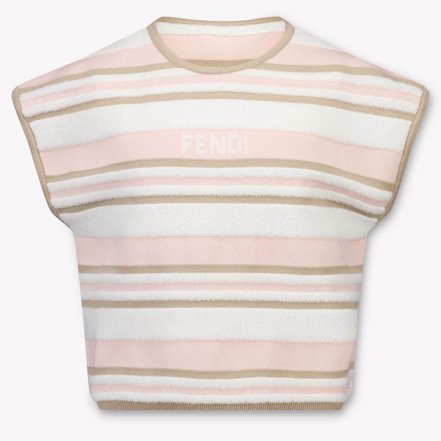 Fendi Girls T-Shirt in Light Pink