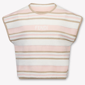 Fendi Enfants Filles T-shirt dans Rose Léger