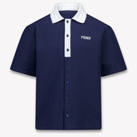 Fendi Bambini Ragazzi Polo In Navy