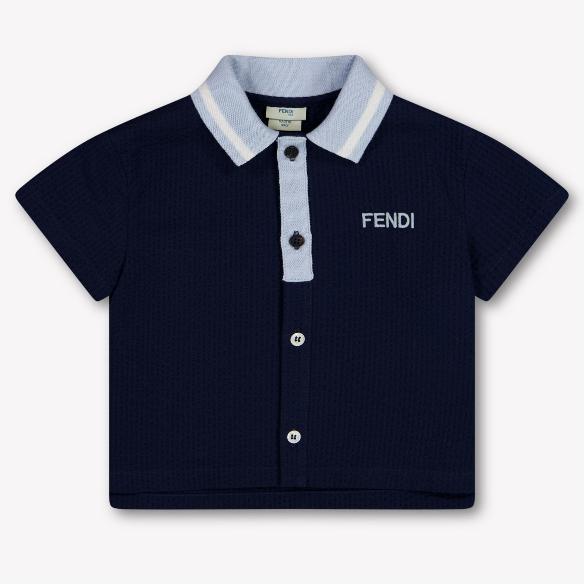 Fendi Bambino Ragazzi Polo In Navy