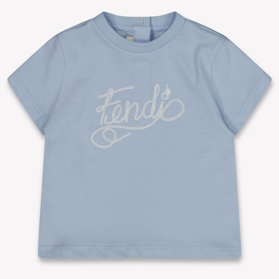 Fendi Bébé Garçons T-shirt dans Bleu Clair