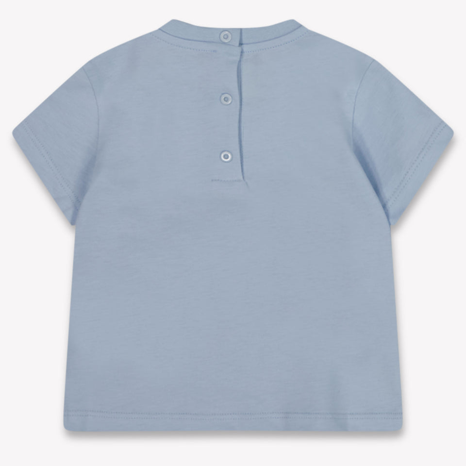 Fendi Baby Boys T-Shirt In Light Blue