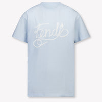 Fendi Kinder Jungen T-Shirt In Hellblau
