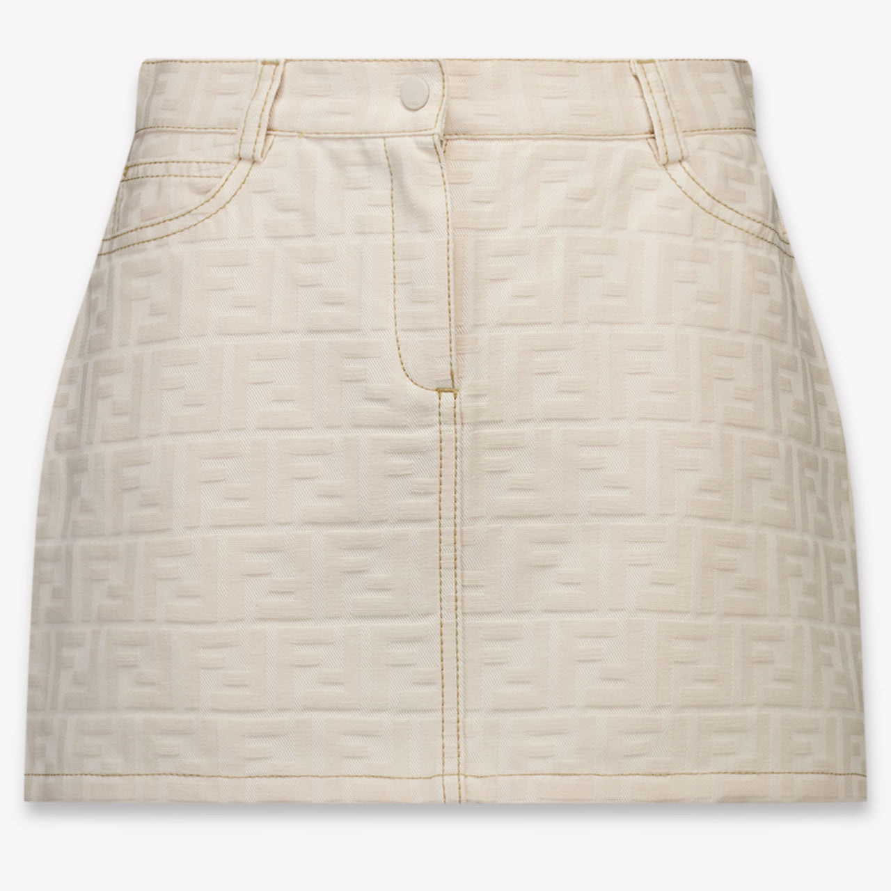 Fendi Bambini Ragazze Gonna dentro Beige Chiaro