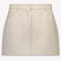 Fendi Bambini Ragazze Gonna dentro Beige Chiaro