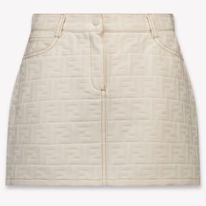 Fendi Bambini Ragazze Gonna dentro Beige Chiaro