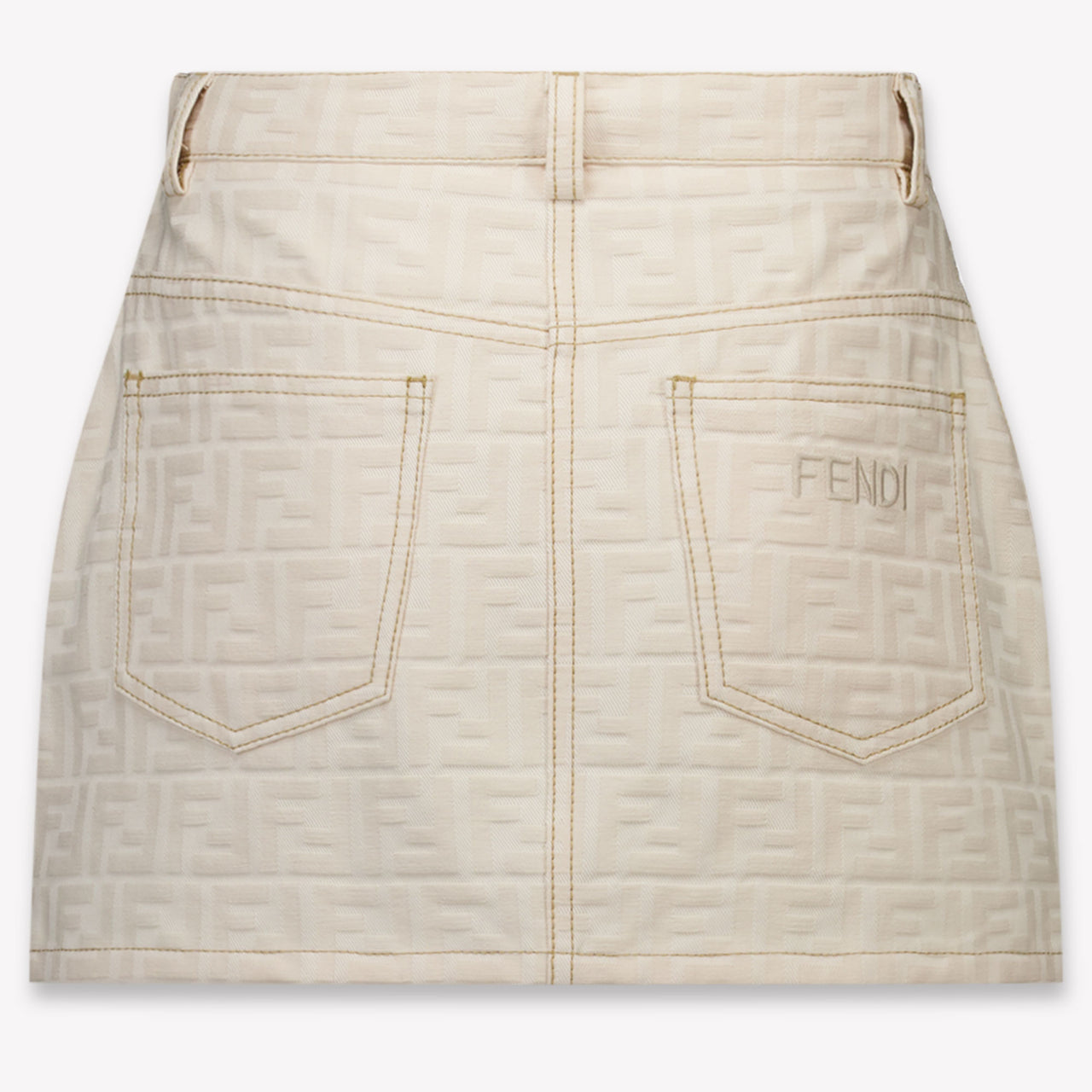 Fendi Bambini Ragazze Gonna dentro Beige Chiaro