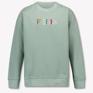 Fendi niños Unisex suéter en Verde