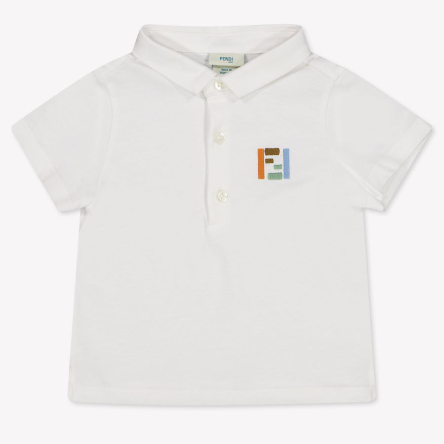 Fendi Bébé Garçons Polo En Blanc