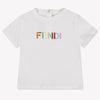 Fendi Unisex-T-Shirt für Babys Weiß