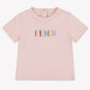 Fendi Unisex-T-Shirt für Babys Hellrosa