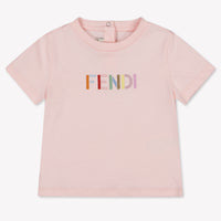 Fendi Unisex-T-Shirt für Babys Hellrosa