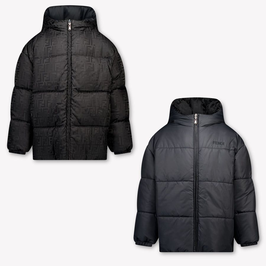 Fendi Jungen Winterjacke in Schwarz