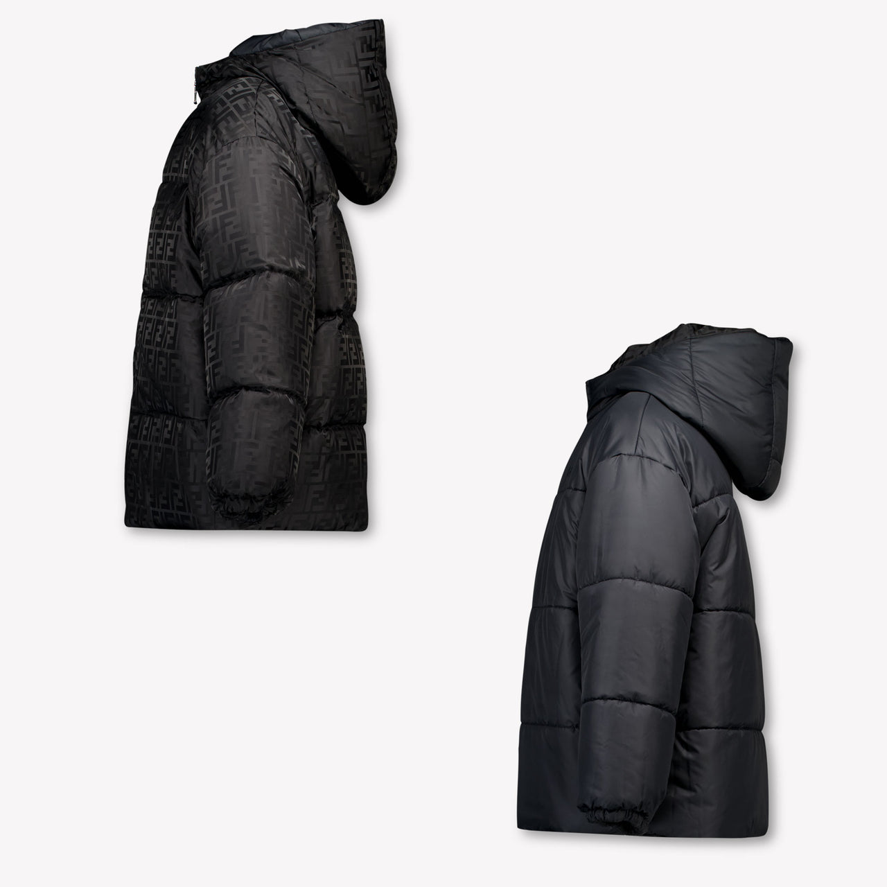 Fendi Jungen Winterjacke in Schwarz