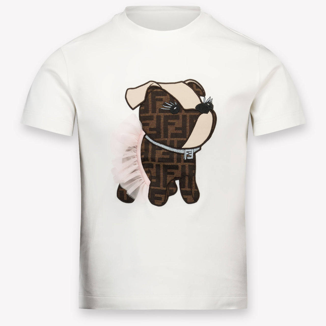 Fendi niños Chicas Camiseta adentro Blanco