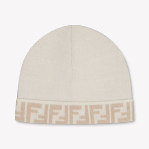 Fendi Kinder Mädchen Hut rein Grauweiß