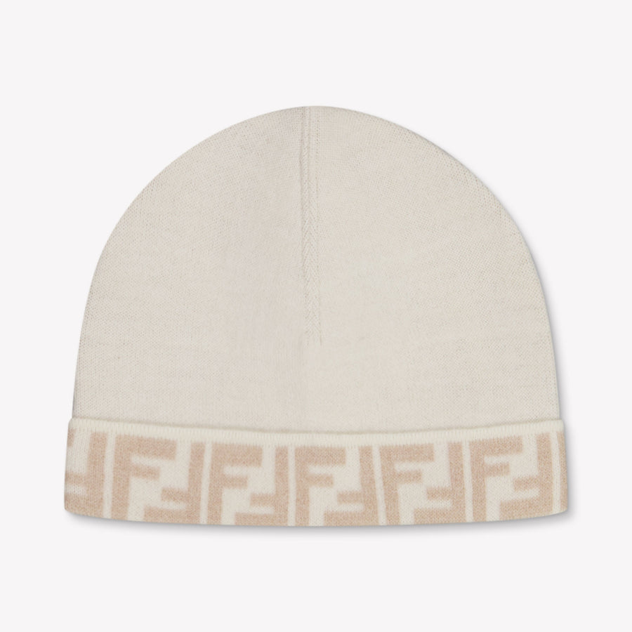 Fendi Kinder Mädchen Hut rein Grauweiß