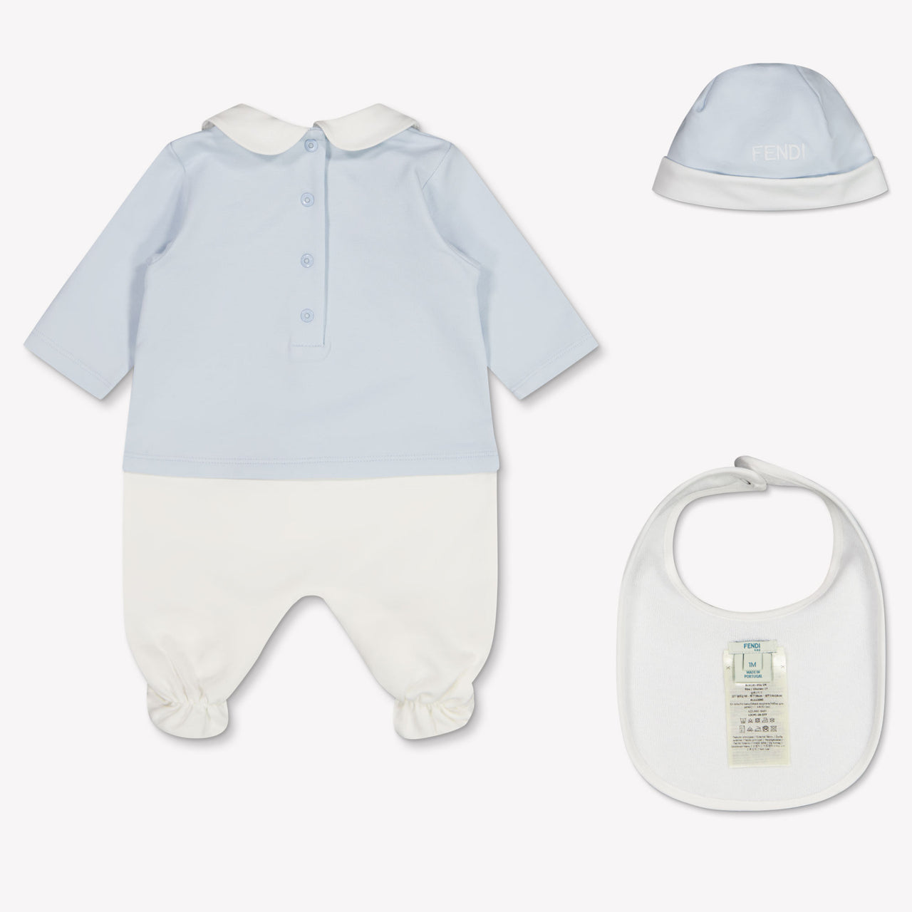 Fendi Bébé Unisexe Combishort dans Bleu Clair