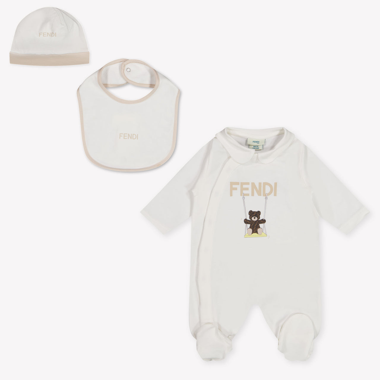 Fendi bebe Unisex Mono corto en Blanco