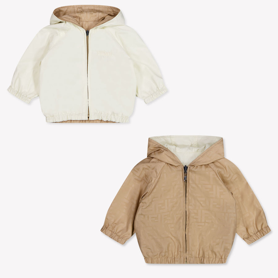 Fendi Baby Unisex Summer Jacket in Beige