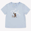Fendi Unisex-T-Shirt für Babys Hellblau