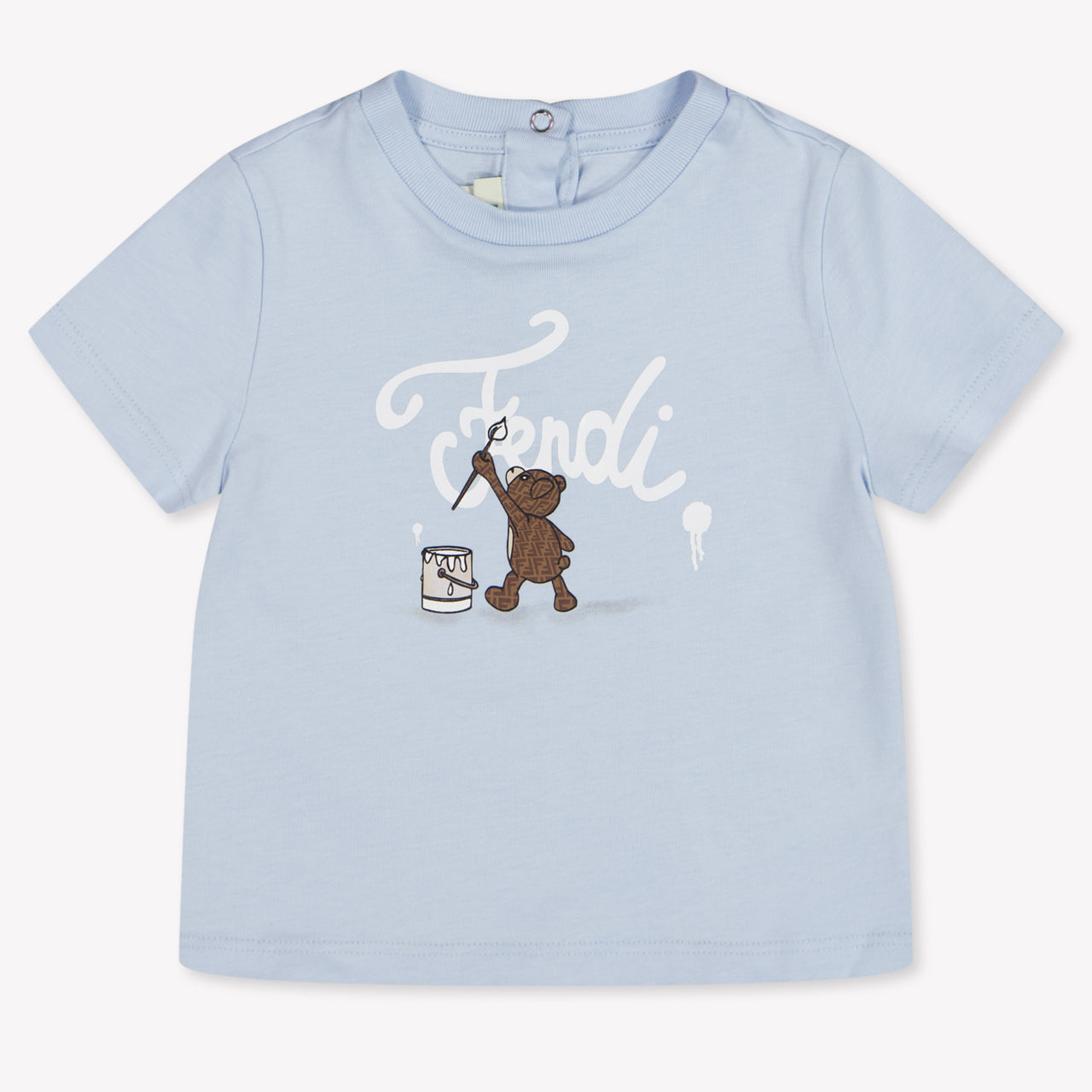 Fendi Unisex-T-Shirt für Babys Hellblau