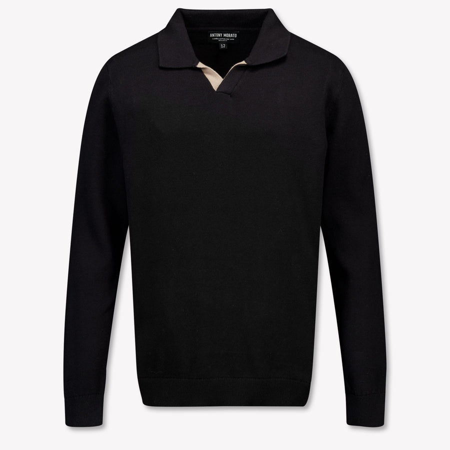 Antony Morato Enfants Garçons Pull en Noir