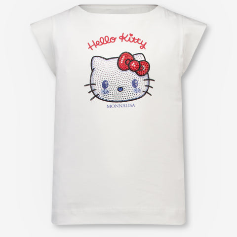 MonnaLisa niños Chicas Camiseta adentro Blanco