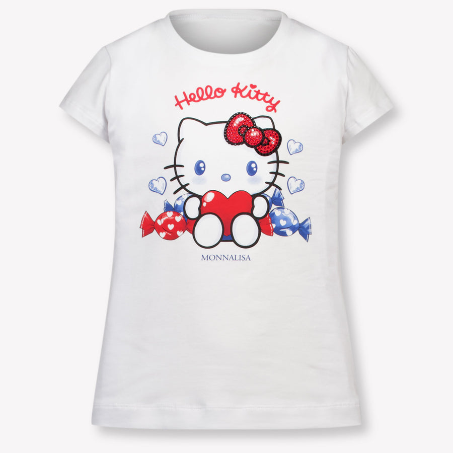 MonnaLisa Enfants Filles T-shirt dans Blanc