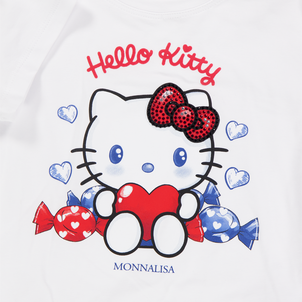 MonnaLisa niños Chicas Camiseta adentro Blanco