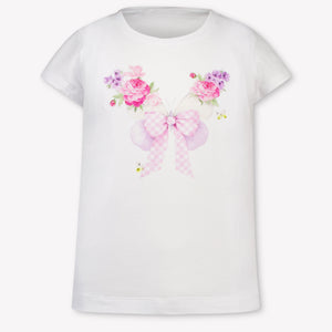 MonnaLisa niños Chicas Camiseta adentro Blanco