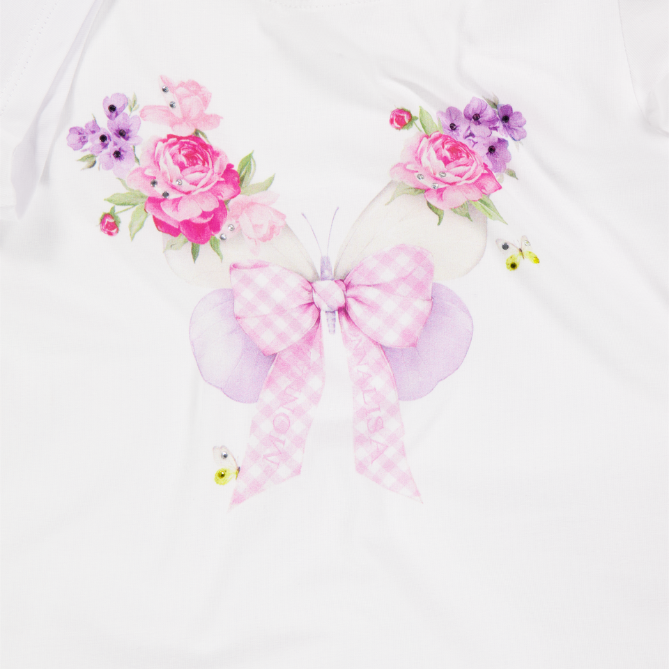 MonnaLisa Bambini Ragazze Maglietta dentro Bianco