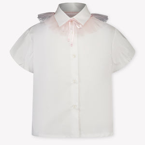 MonnaLisa Kids Girls Blouse In White