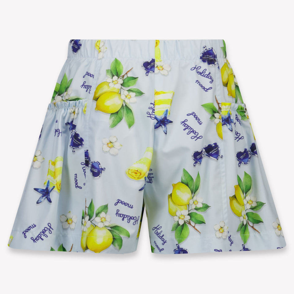 MonnaLisa Enfants Filles Short dans Bleu Clair
