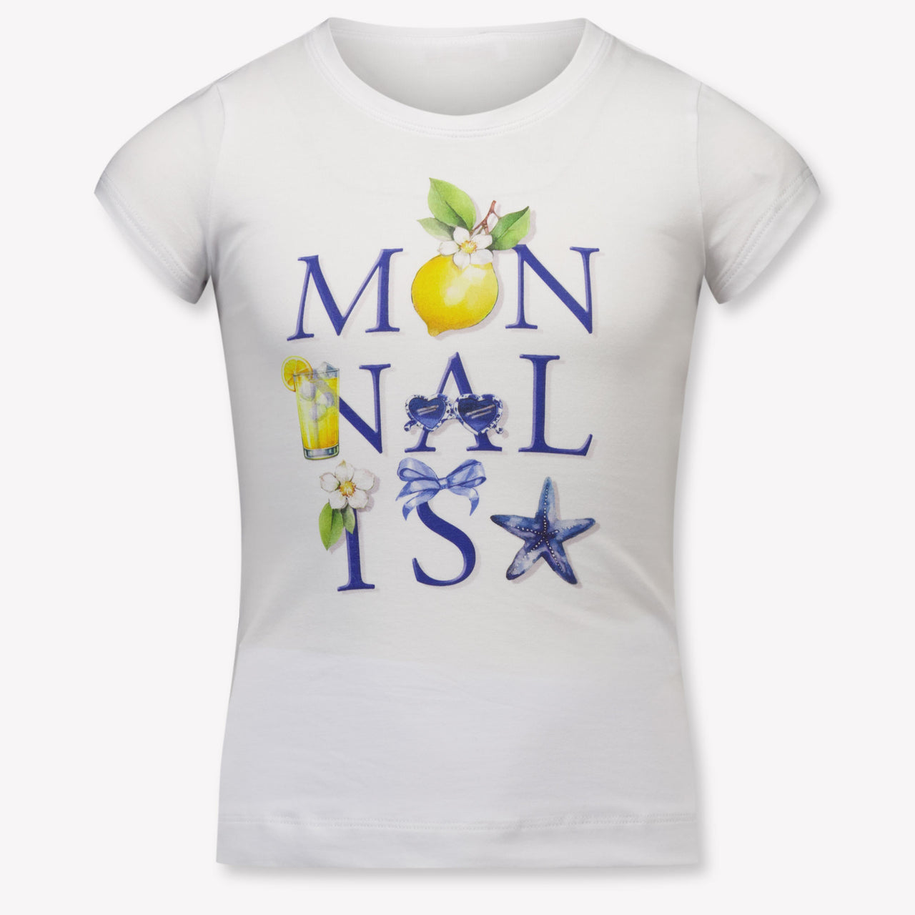 MonnaLisa Kinder Mädchen T-Shirt In Weiß