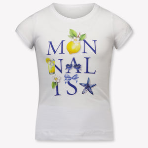 MonnaLisa Kinder Mädchen T-Shirt In Weiß