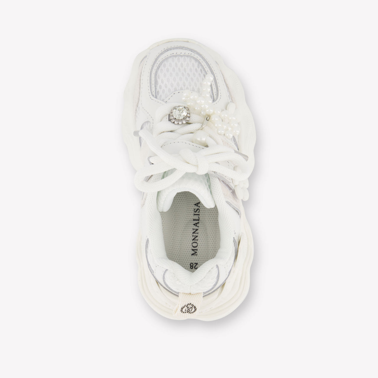 MonnaLisa Filles Baskets dans Blanc