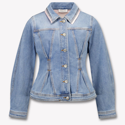 MonnaLisa Enfants Filles Vestes en jean Bleu