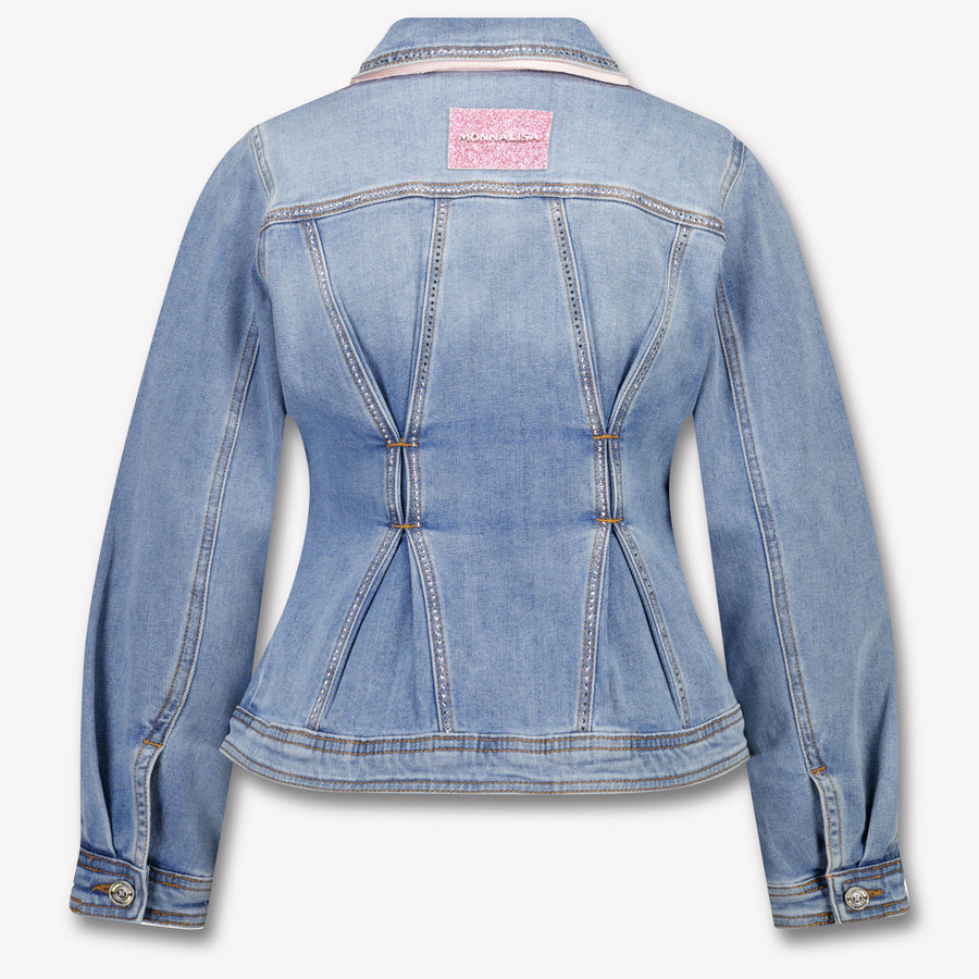 MonnaLisa Enfants Filles Vestes en jean Bleu