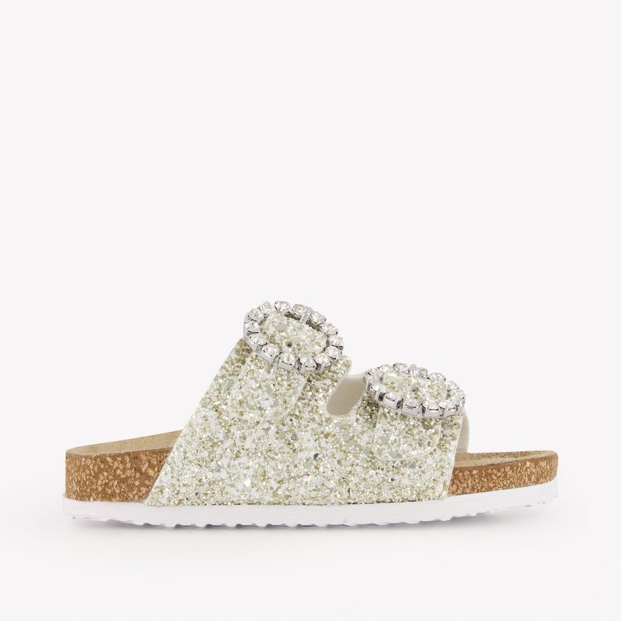 MonnaLisa Girls Flipflops In Gold