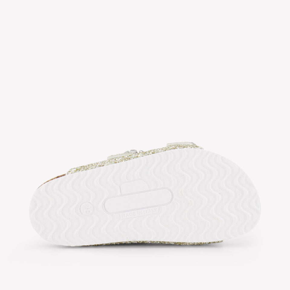 MonnaLisa Girls Flipflops In Gold