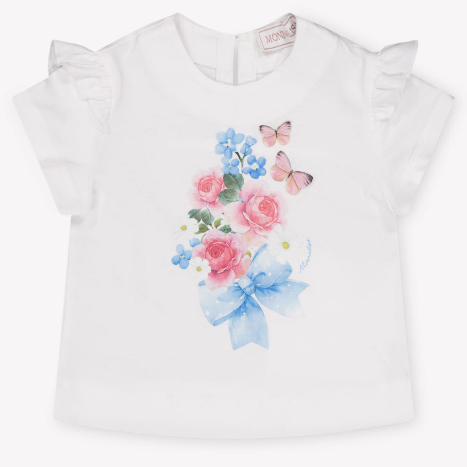 MonnaLisa Bébé Filles T-shirt dans Blanc
